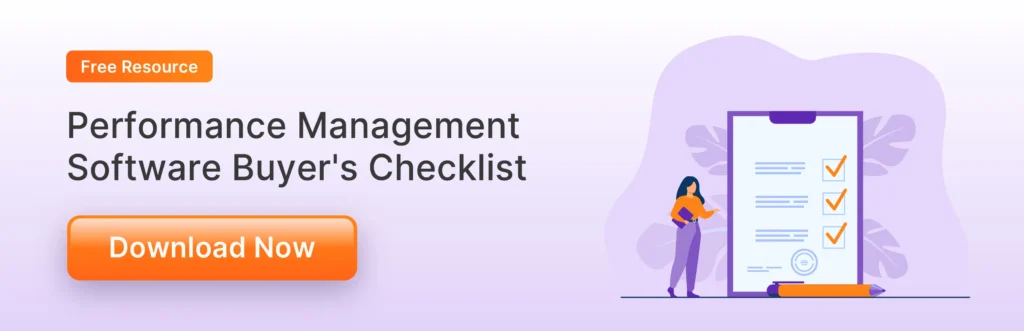 Performance Management Software Buyer's Checklist