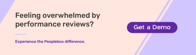 Use Peoplebox to collect employee performance reviews and track progress