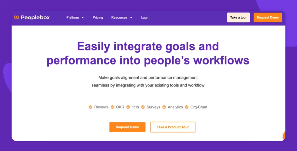 Peoplebox Performance management software