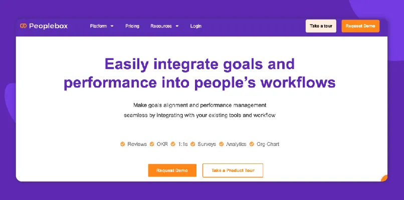 Peoplebox performance management software