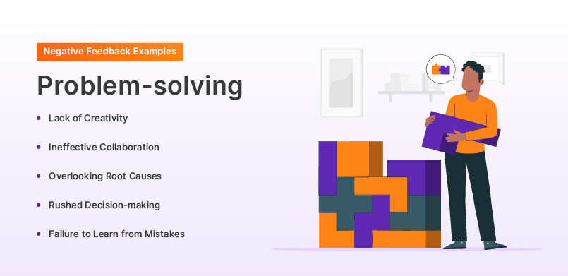 Negative Feedback Examples on Problem-solving