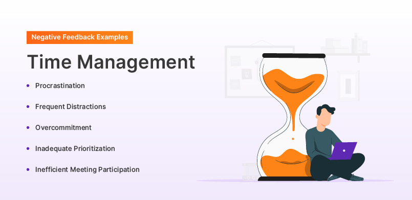 Negative Feedback Examples on Time management