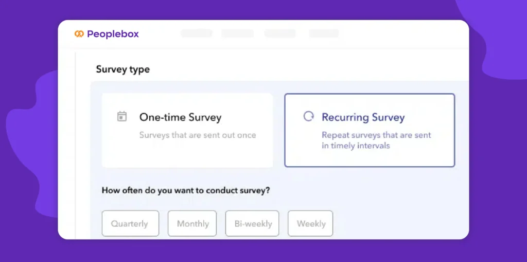 Choose the type of survey you want to create