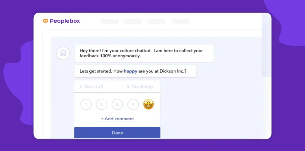 Peoplebox supports AI-based surveys