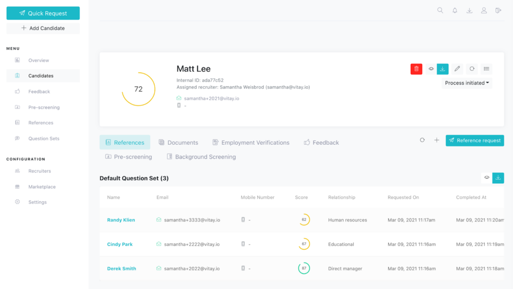 Best Reference Check Software - Vitay