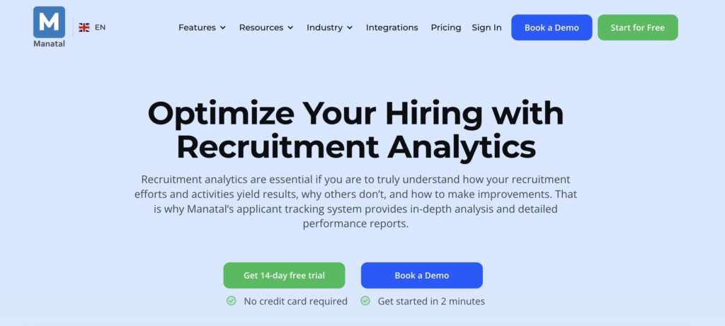 Manatal Recruitment Analytics Tool