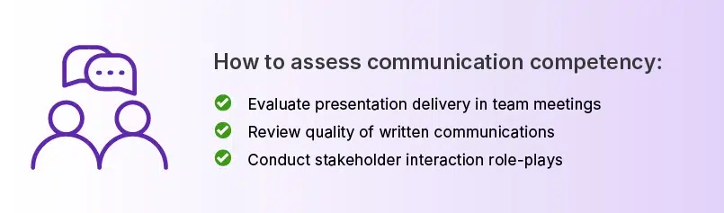 How to assess communication competency