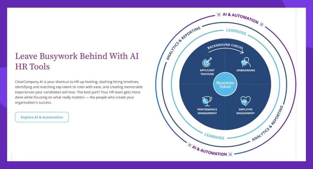 ClearCompany improves hiring decisions with AI-driven resume grading and advanced analytics.