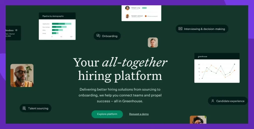 Greenhouse lets you standardize your hiring process with its integrated job posting and team collaboration tools