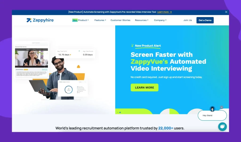 ZappyHire lets you predict candidate success with its AI-powered resume parsing and video interview analysis