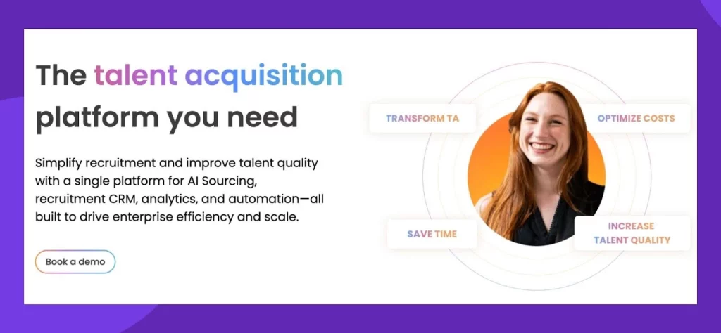 hireEZ automates candidate sourcing with AI and enhance diversity hiring insights with real-time analytics