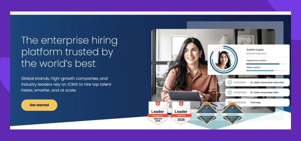 iCIMS enables building AI-powered talent pipelines to engage top candidates with enterprise hiring tools.