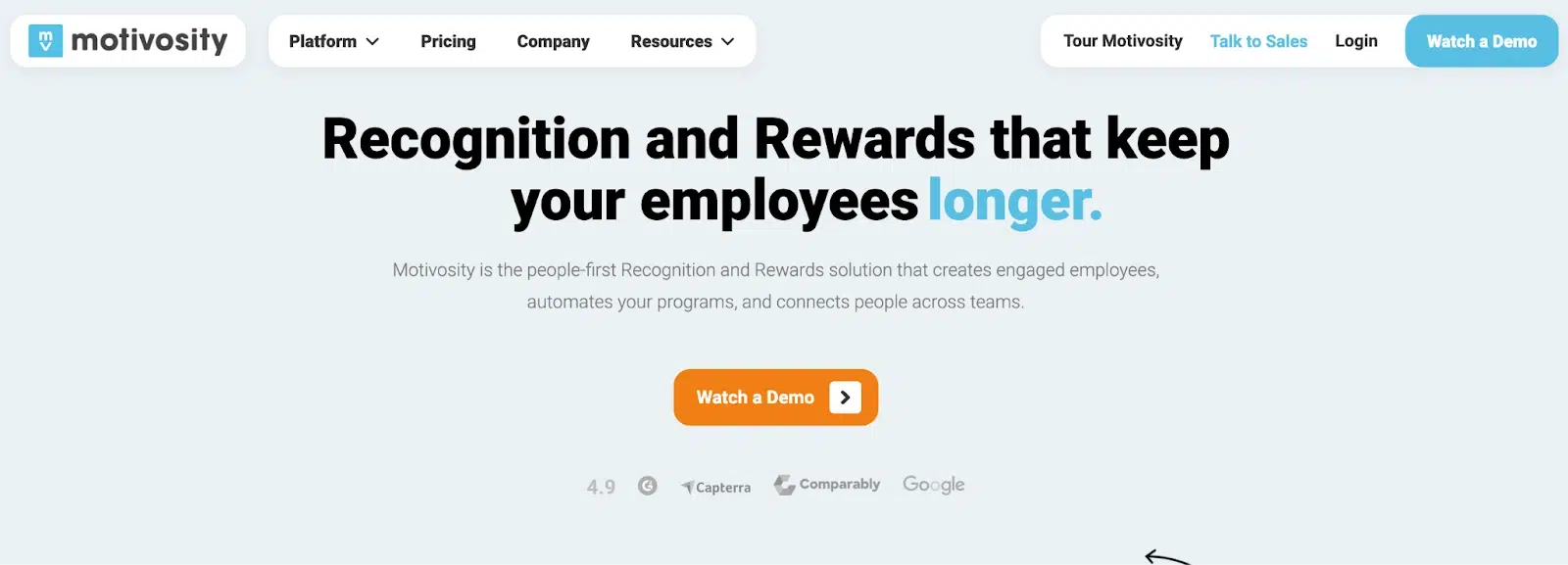 using motivosity for employee retention