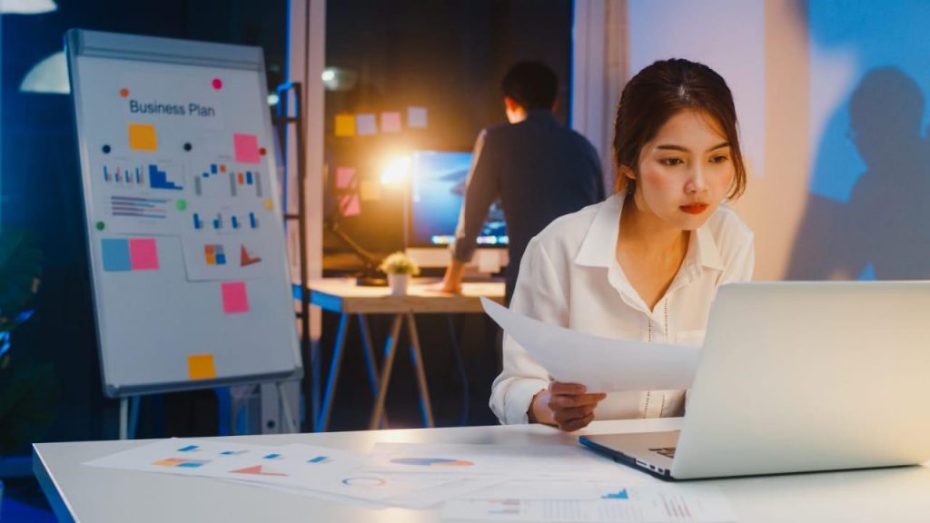 A woman studying How Google Works