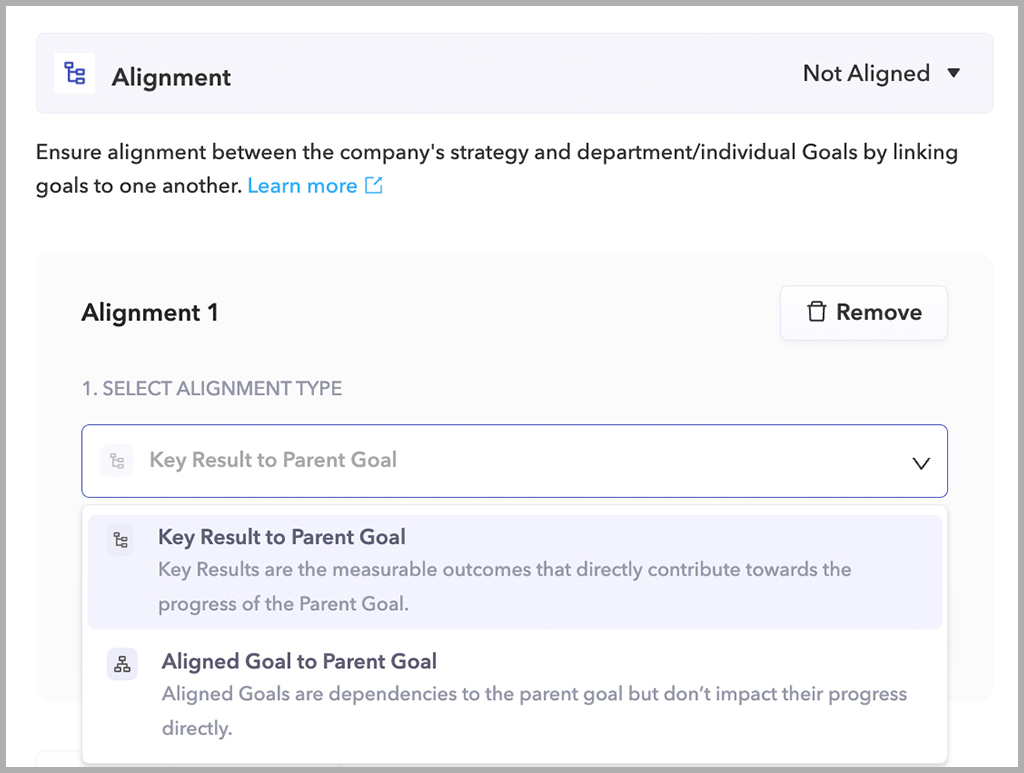 Peoplebox ensures alignment between business and individual goals