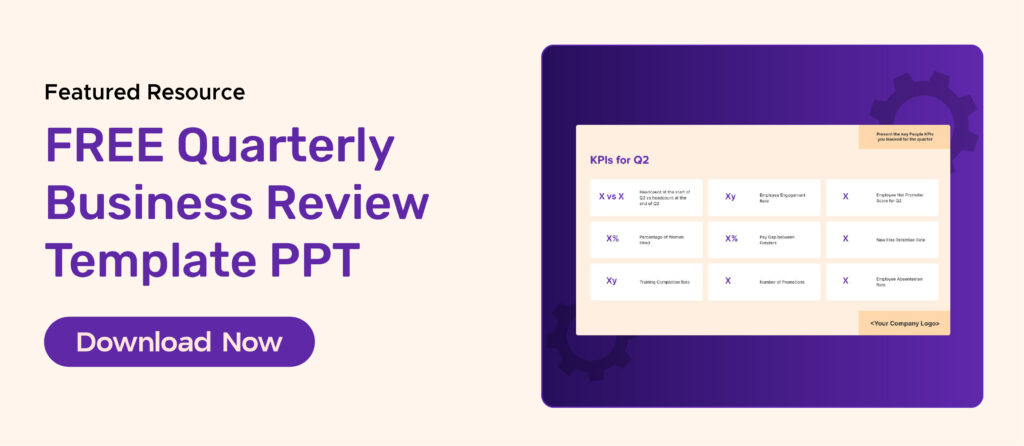 FREE Quarterly Business Review Template PPT