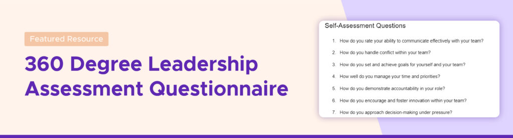 360 Degree Leadership Assessment Questionnaire