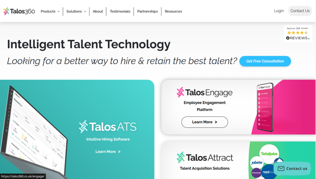 Talos360 recruiting software