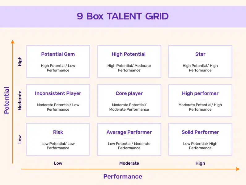 9 box talent grid with Peoplebox