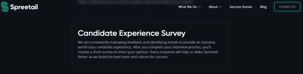 candidate experience survey