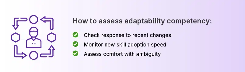 How to assess adaptability competency