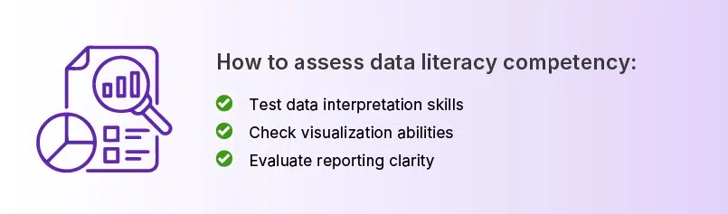 How to assess data literacy competency