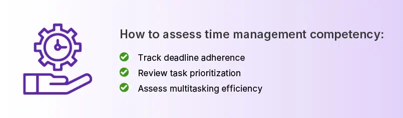 How to assess time management competency