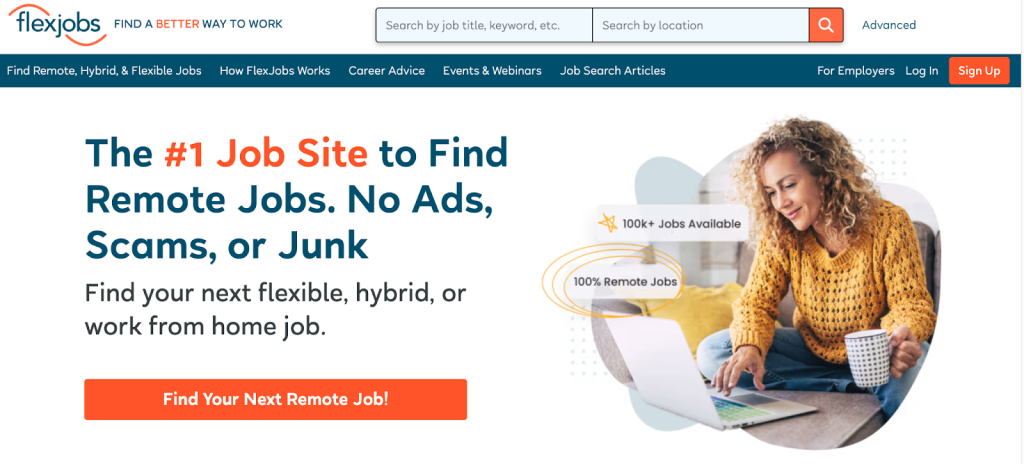 FlexJobs – Curated Remote and Flexible Job Listings