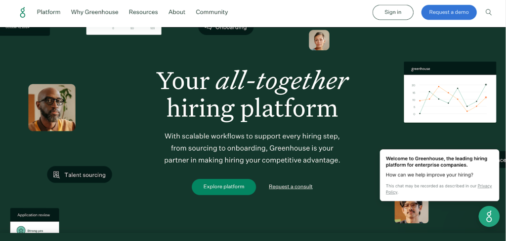 Greenhouse – Best for End to End Remote Hiring