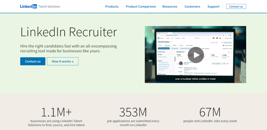 LinkedIn Recruiter – Professional Networking Recruitment Tool