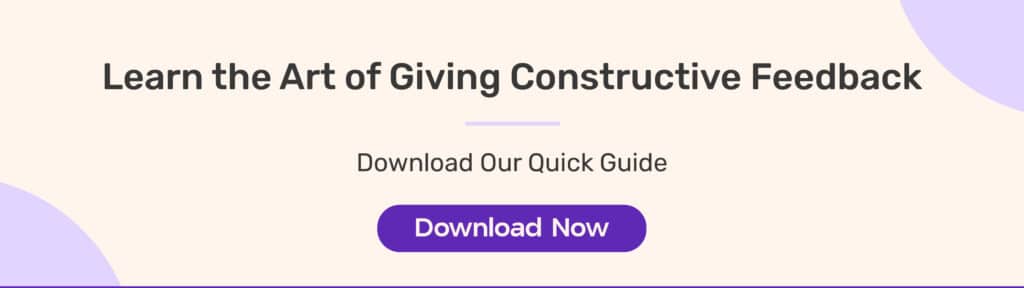 Guide to Giving Constructive Feedback