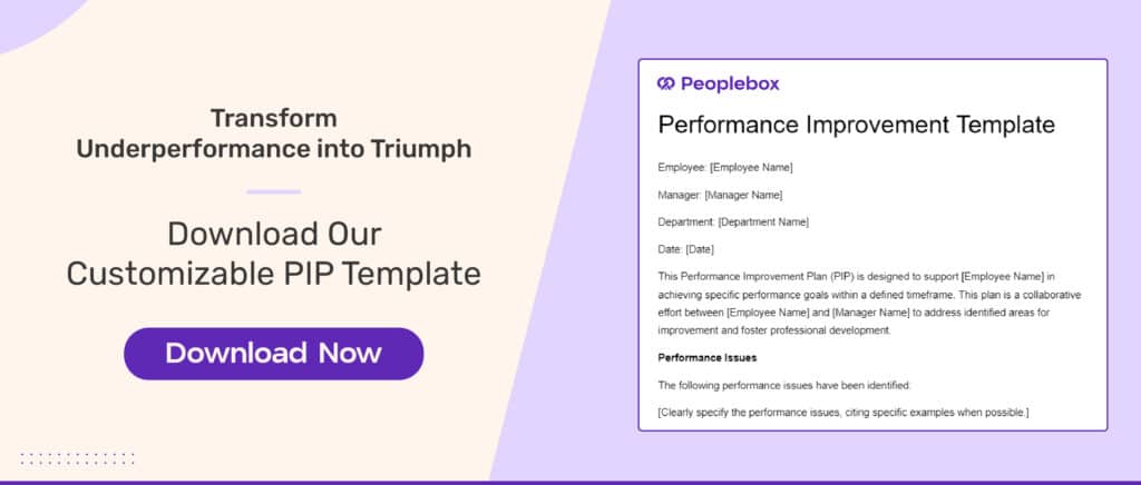 Free Performance Improvement Plan Templates PIP Template