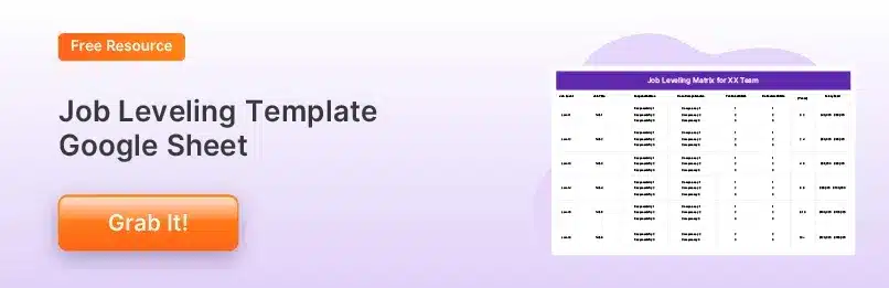 Free job leveling template