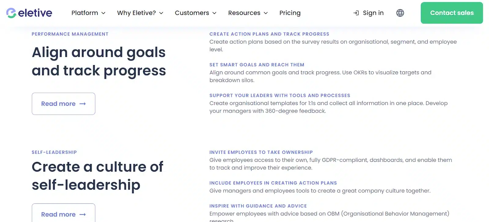 eletive's employee Feedback credential image showcasing the benefits