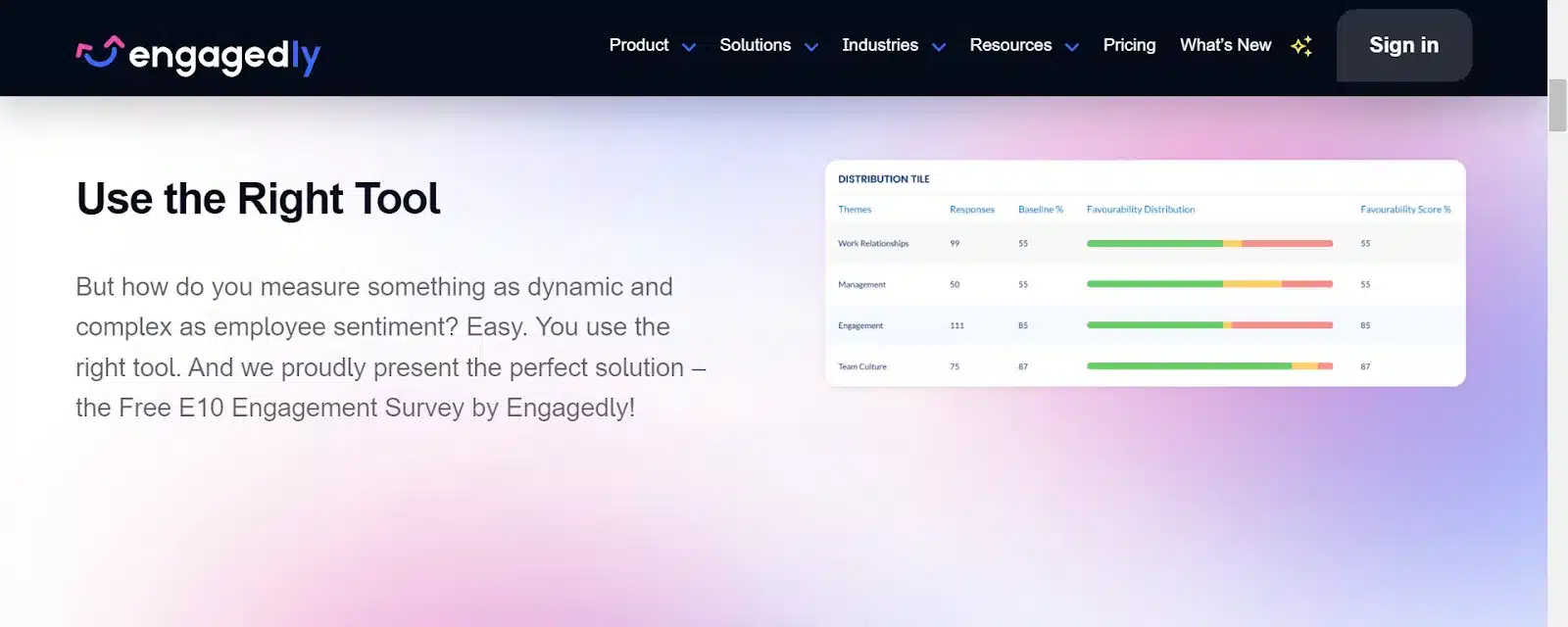 User interface of the Engagedly talent management platform, showing its interconnected features for performance reviews, goal setting (OKRs), and employee recognition.